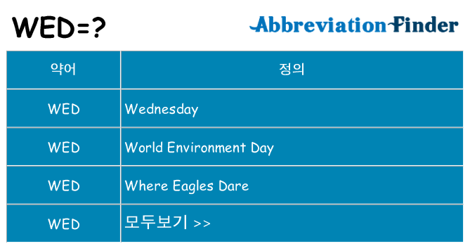 wed 대 한 무엇을 서가