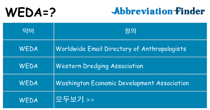 weda 대 한 무엇을 서가