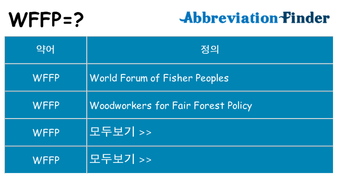 wffp 대 한 무엇을 서가
