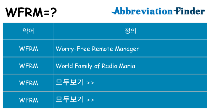 wfrm 대 한 무엇을 서가