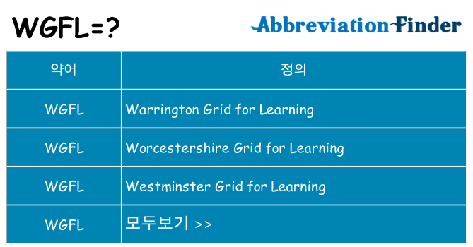 wgfl 대 한 무엇을 서가