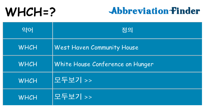 whch 대 한 무엇을 서가
