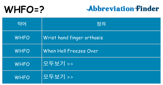 whfo 대 한 무엇을 서가