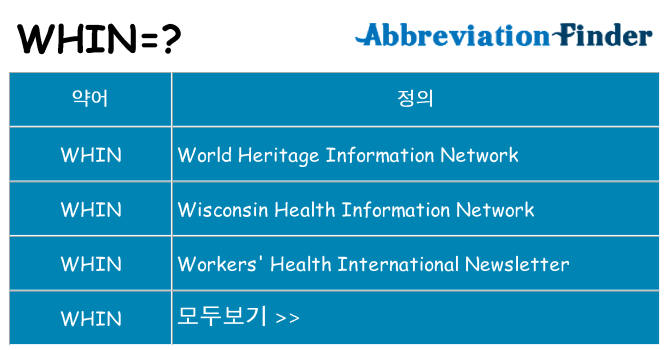 whin 대 한 무엇을 서가