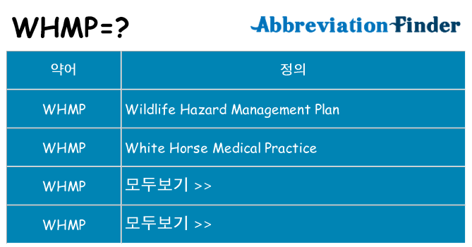 whmp 대 한 무엇을 서가