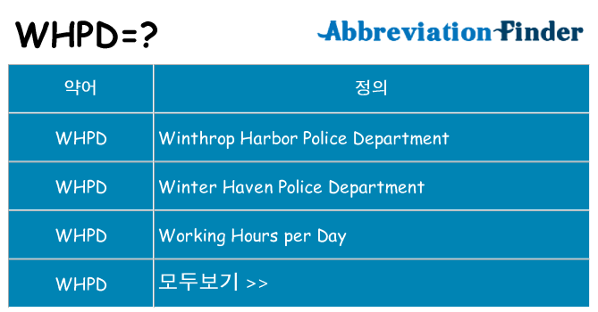 whpd 대 한 무엇을 서가