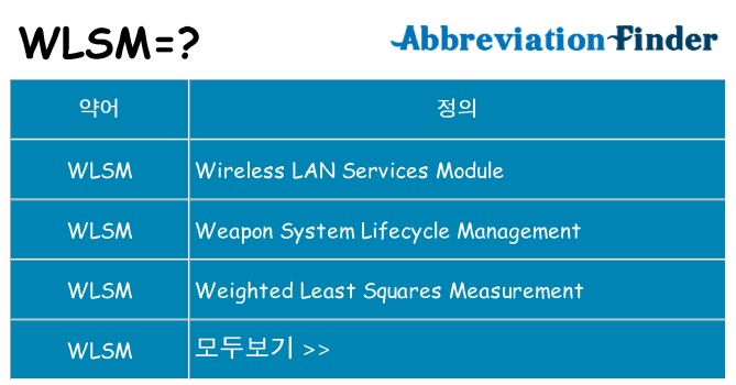 wlsm 대 한 무엇을 서가