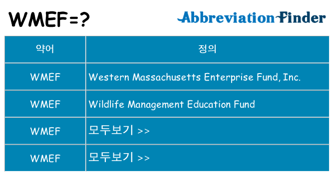 wmef 대 한 무엇을 서가