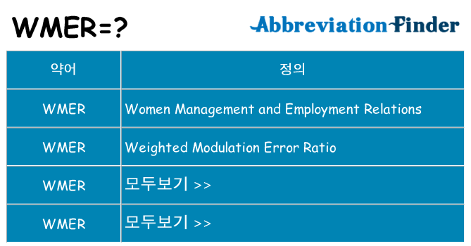 wmer 대 한 무엇을 서가