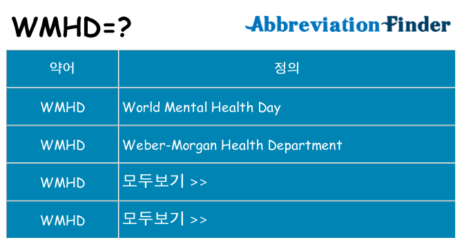 wmhd 대 한 무엇을 서가