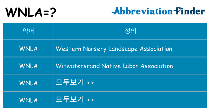 wnla 대 한 무엇을 서가