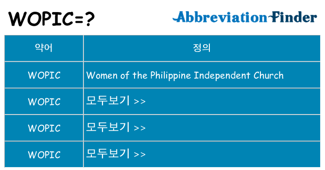 wopic 대 한 무엇을 서가