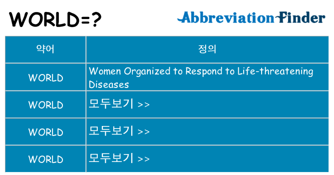 world 대 한 무엇을 서가