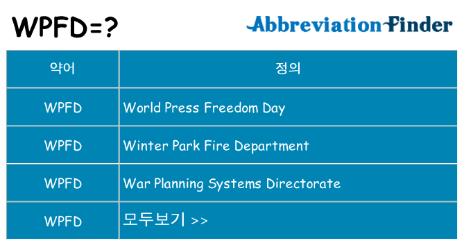 wpfd 대 한 무엇을 서가