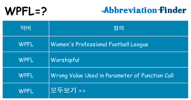 wpfl 대 한 무엇을 서가