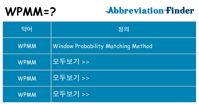 wpmm 대 한 무엇을 서가