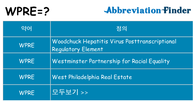 wpre 대 한 무엇을 서가