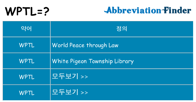 wptl 대 한 무엇을 서가