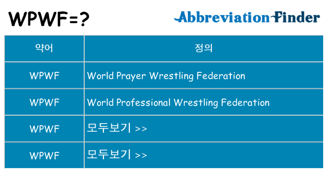 wpwf 대 한 무엇을 서가