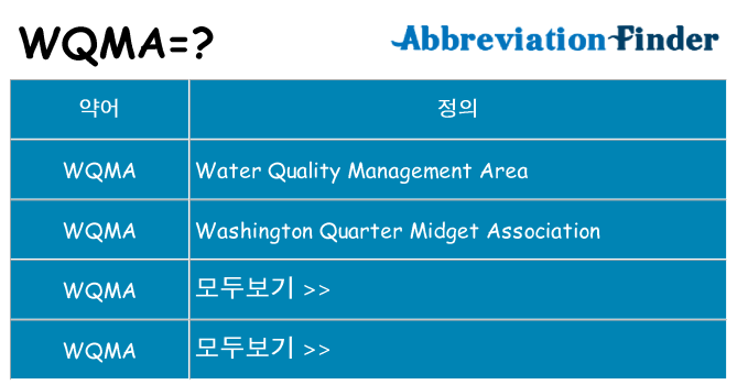 wqma 대 한 무엇을 서가