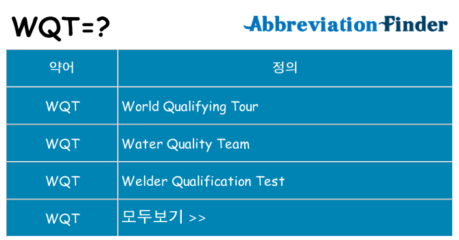 wqt 대 한 무엇을 서가