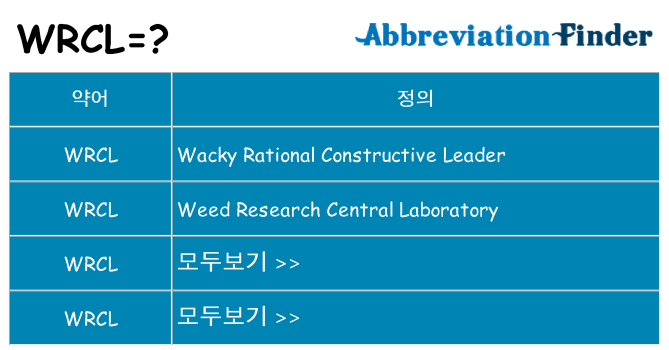 wrcl 대 한 무엇을 서가