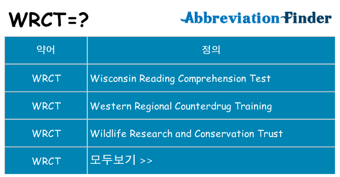 wrct 대 한 무엇을 서가