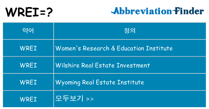 wrei 대 한 무엇을 서가