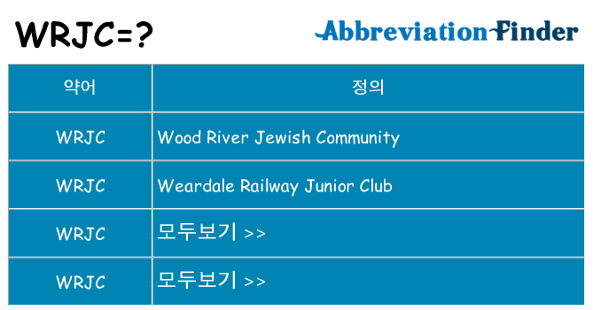 wrjc 대 한 무엇을 서가