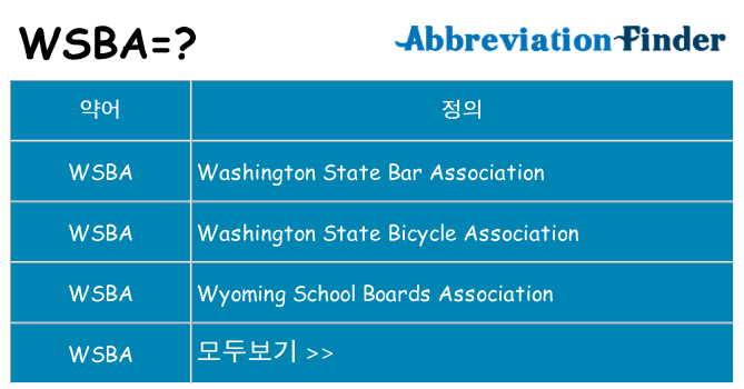 wsba 대 한 무엇을 서가