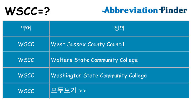 wscc 대 한 무엇을 서가