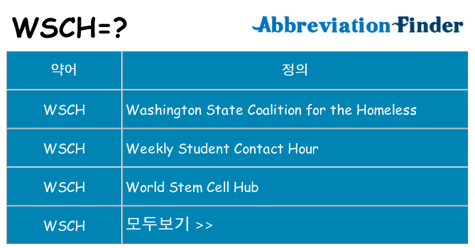 wsch 대 한 무엇을 서가