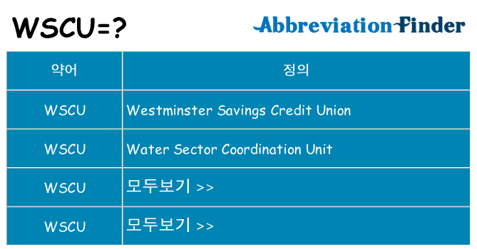 wscu 대 한 무엇을 서가
