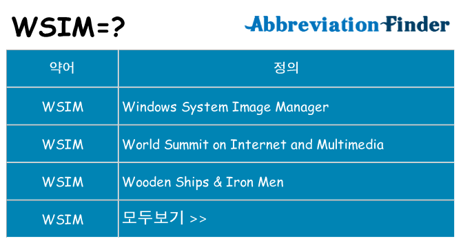 wsim 대 한 무엇을 서가