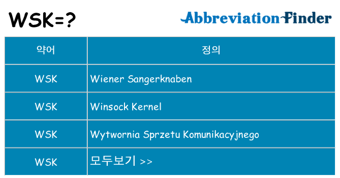 wsk 대 한 무엇을 서가