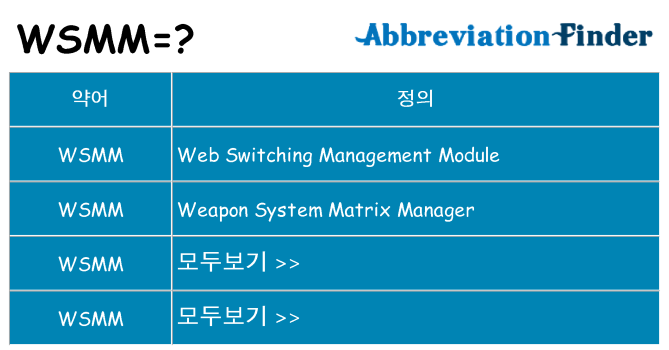 wsmm 대 한 무엇을 서가