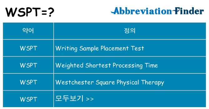 wspt 대 한 무엇을 서가