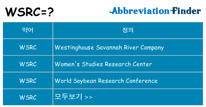 wsrc 대 한 무엇을 서가
