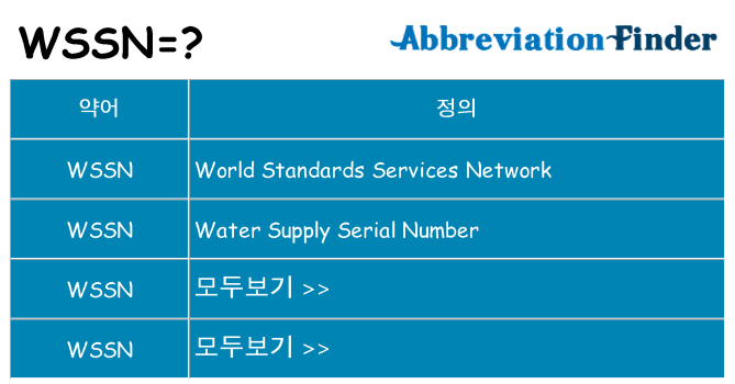 wssn 대 한 무엇을 서가