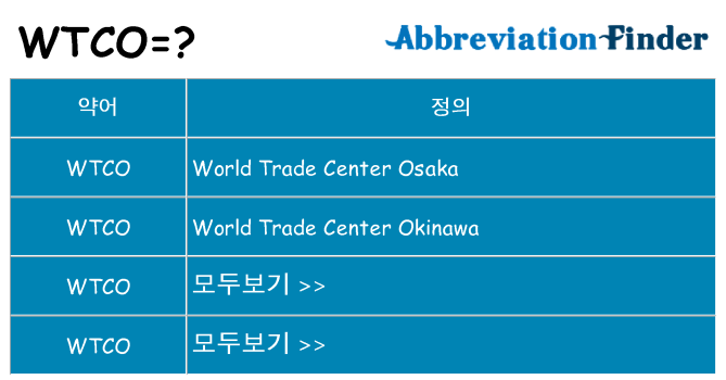 wtco 대 한 무엇을 서가