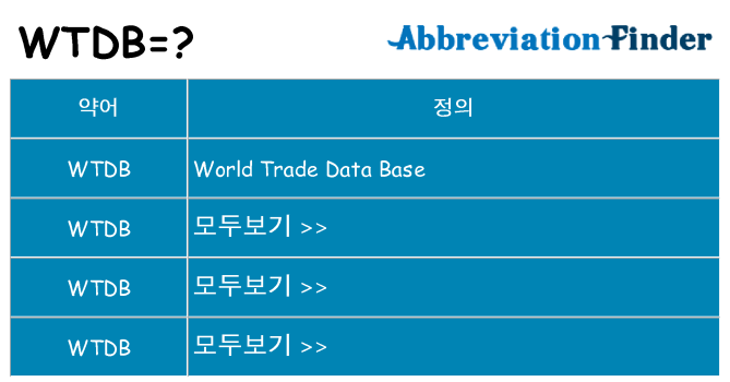 wtdb 대 한 무엇을 서가