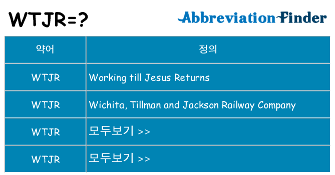wtjr 대 한 무엇을 서가