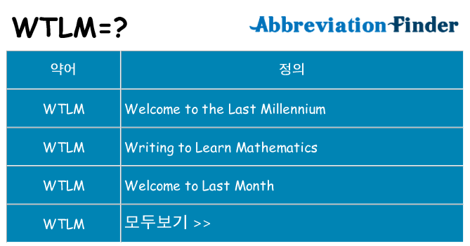 wtlm 대 한 무엇을 서가