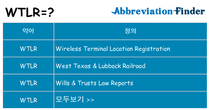 wtlr 대 한 무엇을 서가