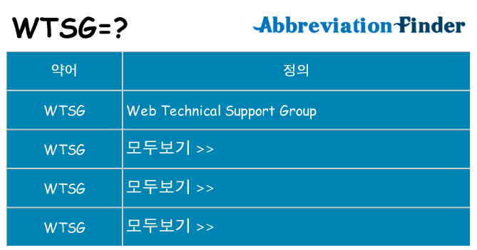 wtsg 대 한 무엇을 서가