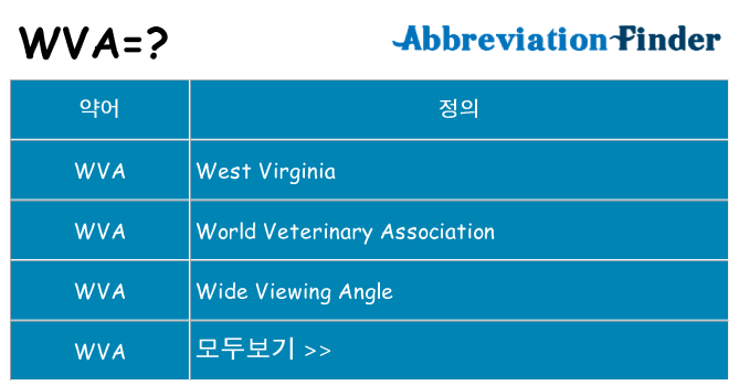 wva 대 한 무엇을 서가