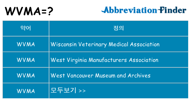 wvma 대 한 무엇을 서가