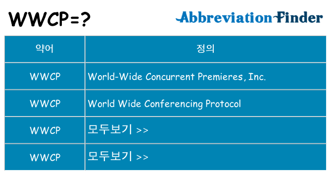 wwcp 대 한 무엇을 서가