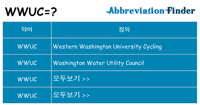wwuc 대 한 무엇을 서가