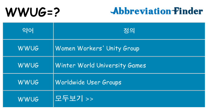 wwug 대 한 무엇을 서가